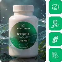 Spirulina 245 mg – a natural source of protein, iron and chlorophyll