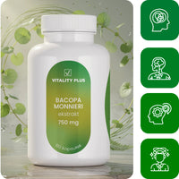 Bacopa monnieri 50% – concentration, memory and mental clarity