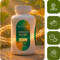 GINKGO BILOBA 24% 240 MG – WSPARCIE PAMIĘCI, KONCENTRACJI I KRĄŻENIA